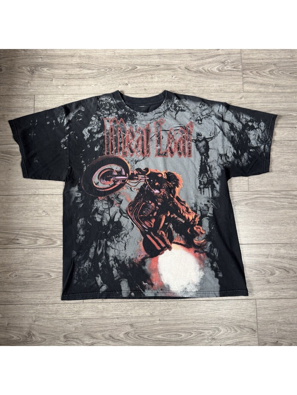 Meat Loaf Hang Cool Teddy Bear USA Tour 2010 Black T-Shirt Mens Size XL